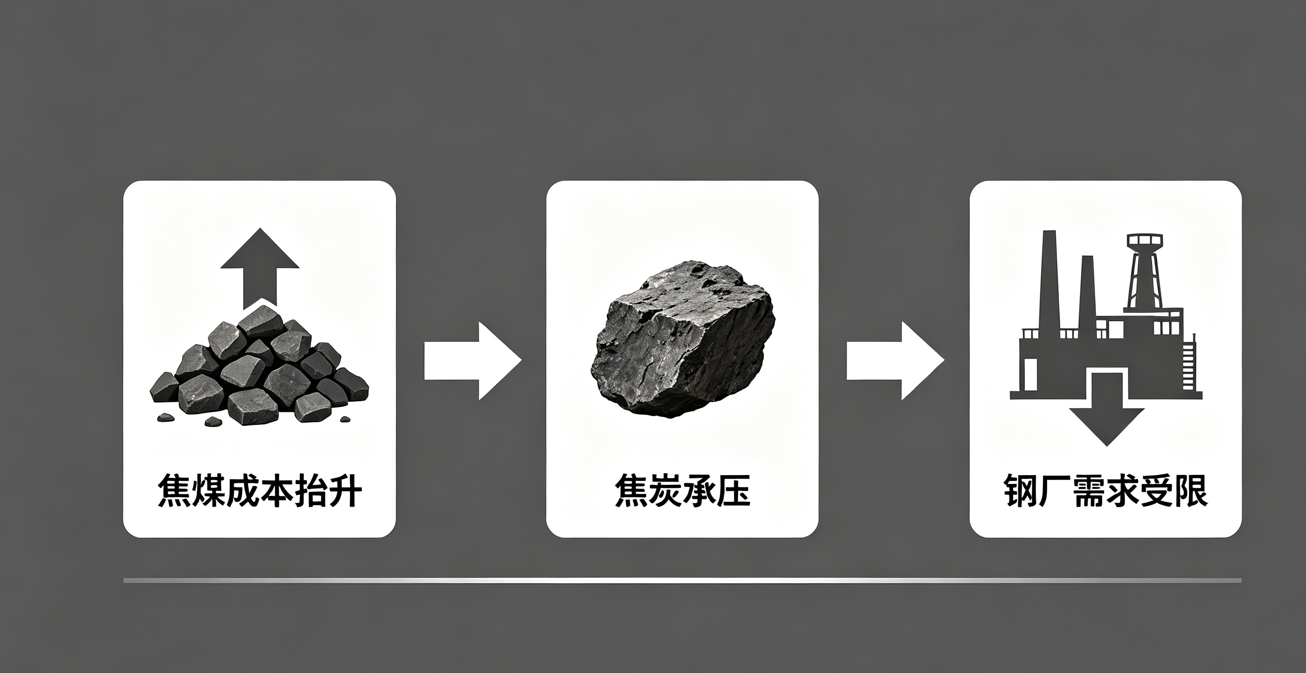 焦炭期货 09‑10:处在夹缝中的加工品,成本传导不是无限循环示意图 焦炭期货 09‑10:处在夹缝中的加工品,成本传导不是无限循环示意图