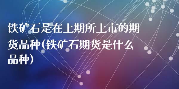 铁矿石是在上期所上市的期货品种(铁矿石期货是什么品种)_https://www.qianjuhuagong.com_期货开户_第1张