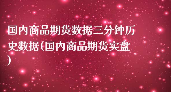 国内商品期货数据三分钟历史数据(国内商品期货实盘)_https://www.qianjuhuagong.com_期货开户_第1张