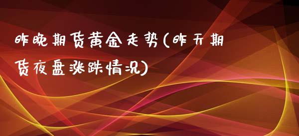 昨晚期货黄金走势(昨天期货夜盘涨跌情况)_https://www.qianjuhuagong.com_期货直播_第1张