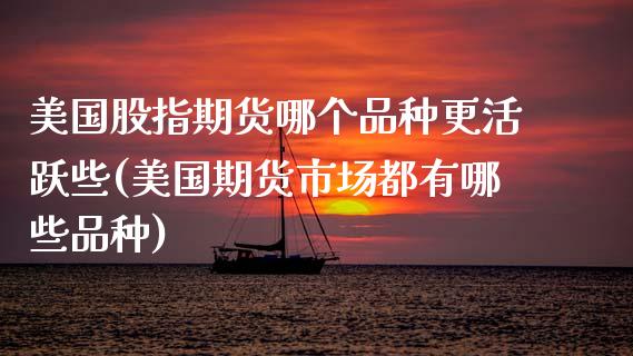 美国股指期货哪个品种更活跃些(美国期货市场都有哪些品种)_https://www.qianjuhuagong.com_期货行情_第1张