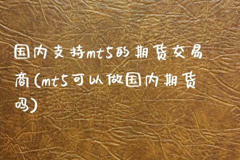 国内支持mt5的期货交易商(mt5可以做国内期货吗)_https://www.qianjuhuagong.com_期货行情_第1张