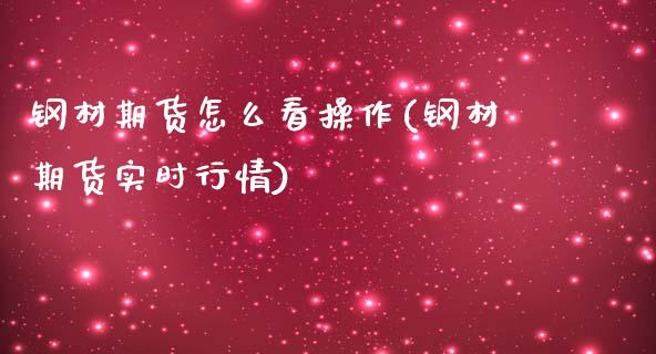 钢材期货怎么看操作(钢材期货实时行情)_https://www.qianjuhuagong.com_期货开户_第1张