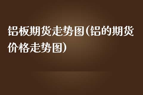 铝板期货走势图(铝的期货价格走势图)_https://www.qianjuhuagong.com_期货开户_第1张