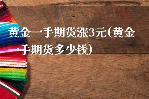 黄金一手期货涨3元(黄金一手期货多少钱)_https://www.qianjuhuagong.com_期货行情_第1张