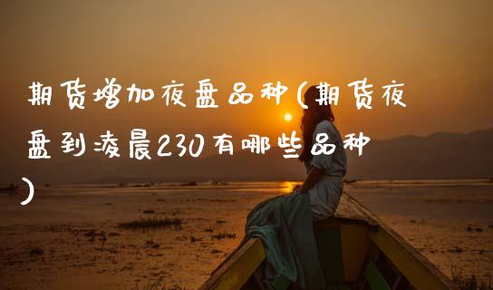 期货增加夜盘品种(期货夜盘到凌晨230有哪些品种)_https://www.qianjuhuagong.com_期货平台_第1张