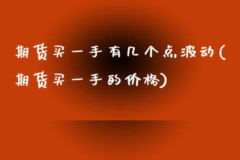 期货买一手有几个点波动(期货买一手的价格)_https://www.qianjuhuagong.com_期货直播_第1张