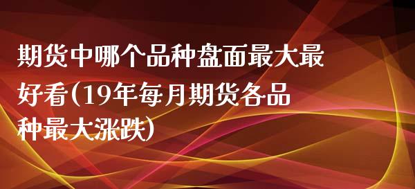 期货中哪个品种盘面最大最好看(19年每月期货各品种最大涨跌)_https://www.qianjuhuagong.com_期货百科_第1张