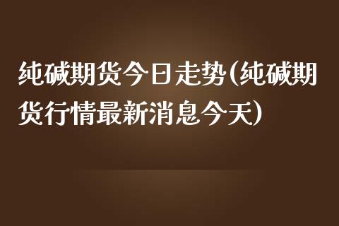 纯碱期货今日走势(纯碱期货行情最新消息今天)_https://www.qianjuhuagong.com_期货行情_第1张