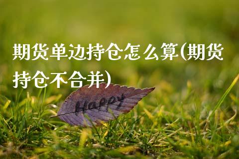 期货单边持仓怎么算(期货持仓不合并)_https://www.qianjuhuagong.com_期货百科_第1张