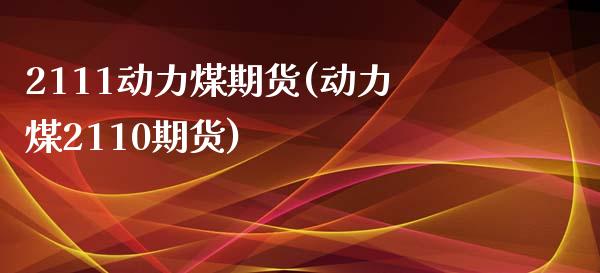 2111动力煤期货(动力煤2110期货)_https://www.qianjuhuagong.com_期货平台_第1张