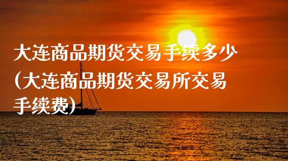 大连商品期货交易手续多少(大连商品期货交易所交易手续费)_https://www.qianjuhuagong.com_期货直播_第1张