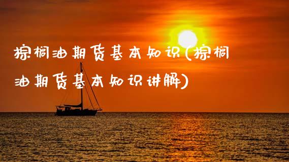 棕榈油期货基本知识(棕榈油期货基本知识讲解)_https://www.qianjuhuagong.com_期货行情_第1张