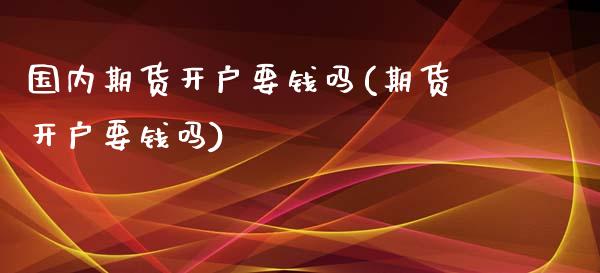 国内期货开户要钱吗(期货开户要钱吗)_https://www.qianjuhuagong.com_期货平台_第1张