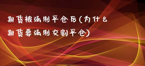 期货被强制平仓后(为什么期货要强制交割平仓)_https://www.qianjuhuagong.com_期货平台_第1张