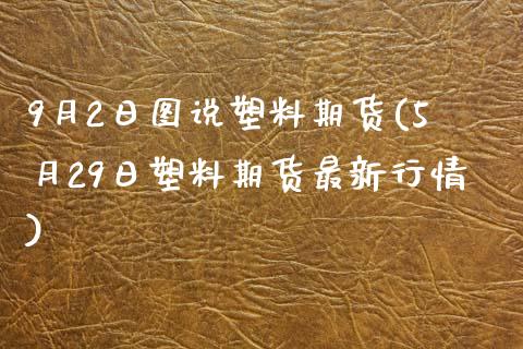 9月2日图说塑料期货(5月29日塑料期货最新行情)_https://www.qianjuhuagong.com_期货直播_第1张