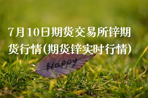 7月10日期货交易所锌期货行情(期货锌实时行情)_https://www.qianjuhuagong.com_期货百科_第1张