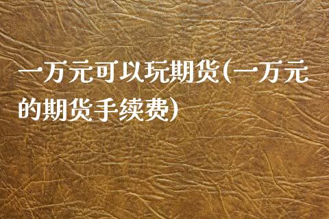 一万元可以玩期货(一万元的期货手续费)_https://www.qianjuhuagong.com_期货平台_第1张