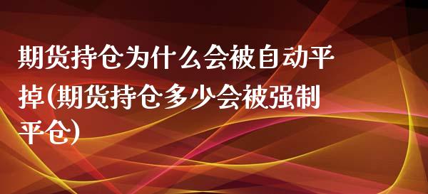 期货持仓为什么会被自动平掉(期货持仓多少会被强制平仓)_https://www.qianjuhuagong.com_期货直播_第1张