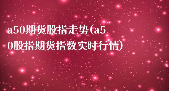 a50期货股指走势(a50股指期货指数实时行情)_https://www.qianjuhuagong.com_期货行情_第1张