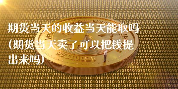 期货当天的收益当天能取吗(期货当天卖了可以把钱提出来吗)_https://www.qianjuhuagong.com_期货开户_第1张