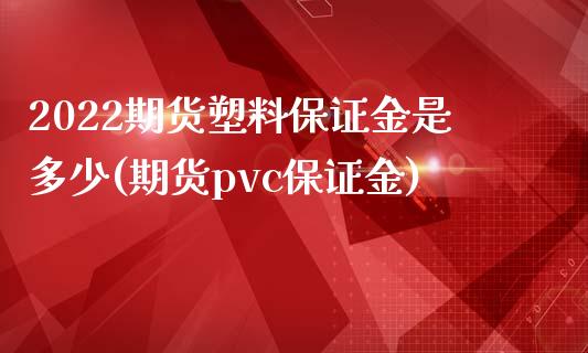 2022期货塑料保证金是多少(期货pvc保证金)_https://www.qianjuhuagong.com_期货直播_第1张