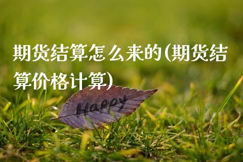 期货结算怎么来的(期货结算价格计算)_https://www.qianjuhuagong.com_期货百科_第1张