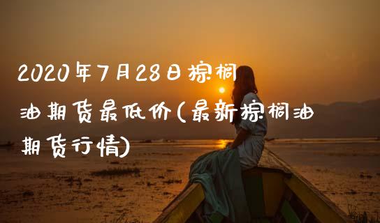 2020年7月28日棕榈油期货最低价(最新棕榈油期货行情)_https://www.qianjuhuagong.com_期货行情_第1张