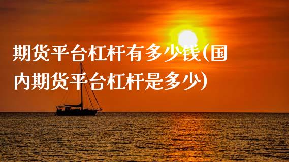 期货平台杠杆有多少钱(国内期货平台杠杆是多少)_https://www.qianjuhuagong.com_期货开户_第1张