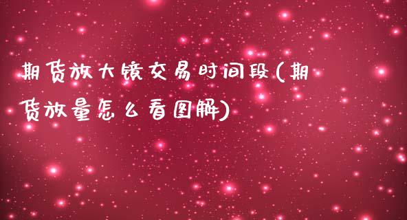 期货放大镜交易时间段(期货放量怎么看图解)_https://www.qianjuhuagong.com_期货百科_第1张