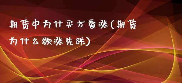 期货中为什买方看涨(期货为什么欲涨先跌)_https://www.qianjuhuagong.com_期货平台_第1张