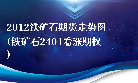 2012铁矿石期货走势图(铁矿石2401看涨期权)_https://www.qianjuhuagong.com_期货行情_第1张