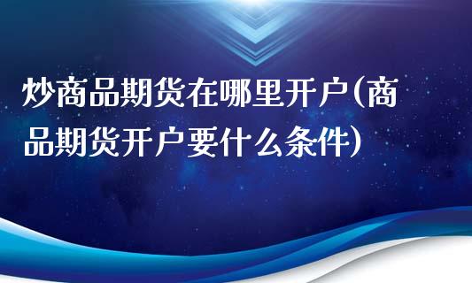 炒商品期货在哪里开户(商品期货开户要什么条件)_https://www.qianjuhuagong.com_期货百科_第1张