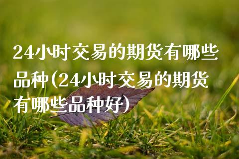 24小时交易的期货有哪些品种(24小时交易的期货有哪些品种好)_https://www.qianjuhuagong.com_期货开户_第1张