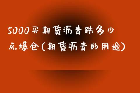 5000买期货沥青跌多少点爆仓(期货沥青的用途)_https://www.qianjuhuagong.com_期货开户_第1张