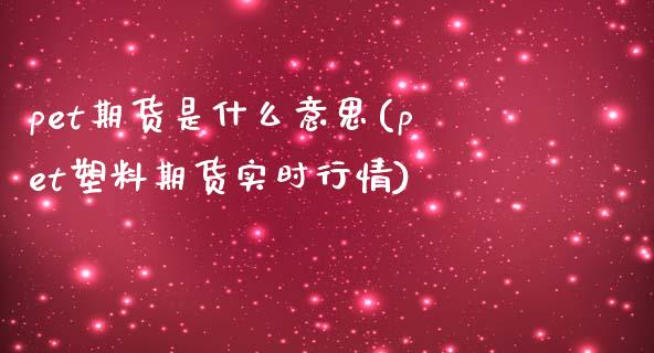 pet期货是什么意思(pet塑料期货实时行情)_https://www.qianjuhuagong.com_期货平台_第1张