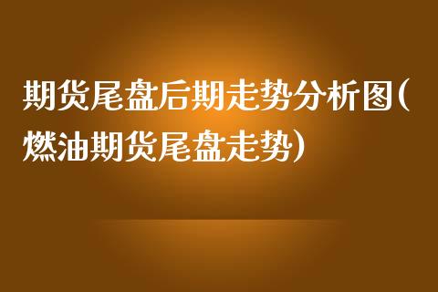 期货尾盘后期走势分析图(燃油期货尾盘走势)_https://www.qianjuhuagong.com_期货直播_第1张