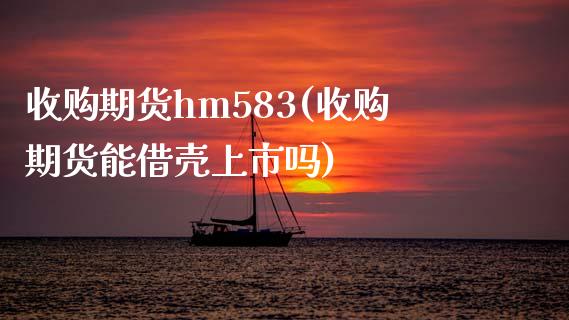 收购期货hm583(收购期货能借壳上市吗)_https://www.qianjuhuagong.com_期货行情_第1张