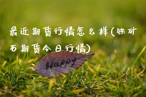 最近期货行情怎么样(铁矿石期货今日行情)_https://www.qianjuhuagong.com_期货百科_第1张