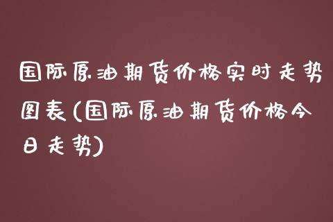 国际原油期货价格实时走势图表(国际原油期货价格今日走势)_https://www.qianjuhuagong.com_期货行情_第1张