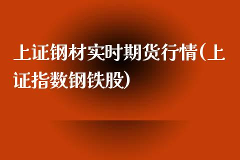 上证钢材实时期货行情(上证指数钢铁股)_https://www.qianjuhuagong.com_期货平台_第1张