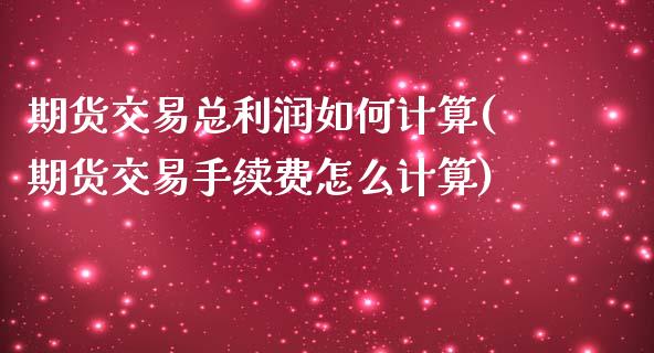 期货交易总利润如何计算(期货交易手续费怎么计算)_https://www.qianjuhuagong.com_期货开户_第1张