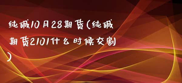 纯碱10月28期货(纯碱期货2101什么时候交割)_https://www.qianjuhuagong.com_期货平台_第1张