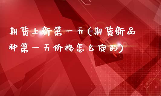 期货上新第一天(期货新品种第一天价格怎么定的)_https://www.qianjuhuagong.com_期货平台_第1张