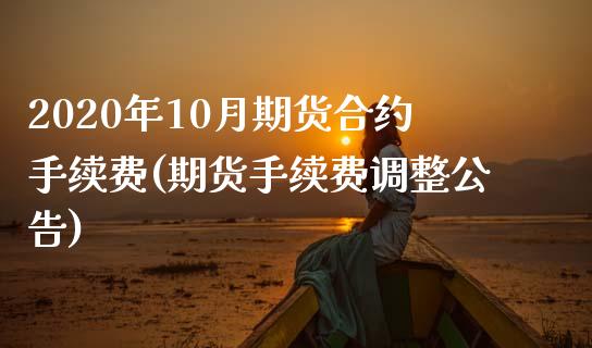 2020年10月期货合约手续费(期货手续费调整公告)_https://www.qianjuhuagong.com_期货百科_第1张