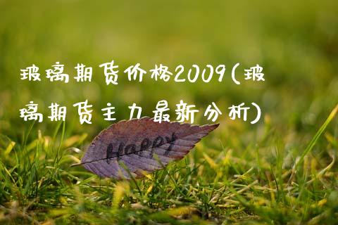 玻璃期货价格2009(玻璃期货主力最新分析)_https://www.qianjuhuagong.com_期货直播_第1张