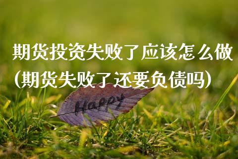 期货投资失败了应该怎么做(期货失败了还要负债吗)_https://www.qianjuhuagong.com_期货行情_第1张