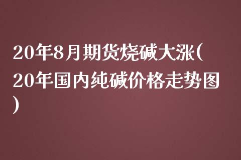 20年8月期货烧碱大涨(20年国内纯碱价格走势图)_https://www.qianjuhuagong.com_期货行情_第1张