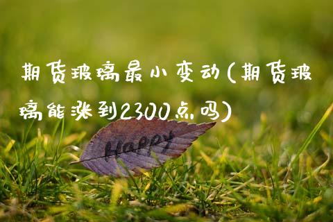 期货玻璃最小变动(期货玻璃能涨到2300点吗)_https://www.qianjuhuagong.com_期货直播_第1张