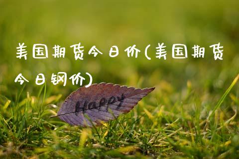 美国期货今日价(美国期货今日钢价)_https://www.qianjuhuagong.com_期货直播_第1张